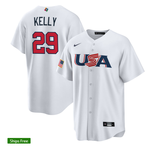 Baseball World Cup USA National Team Baseball Uniform Tee