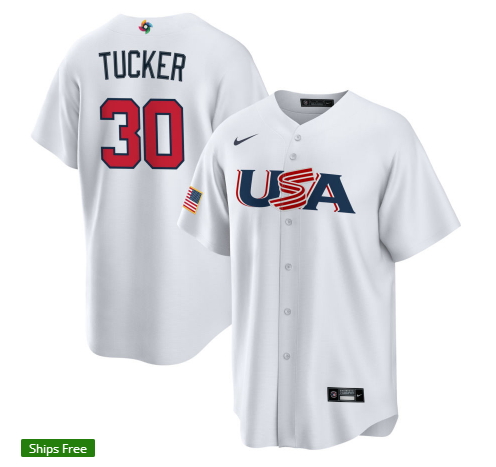 Baseball World Cup USA National Team Baseball Uniform Tee