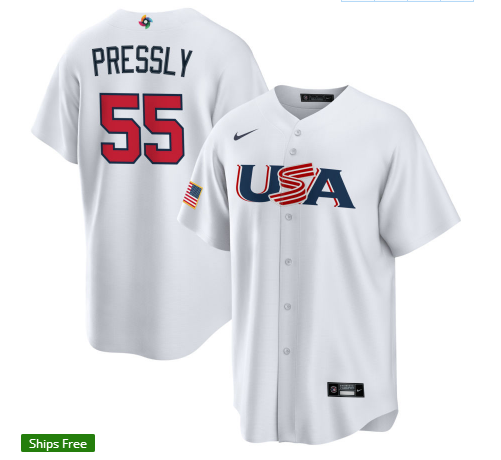 Baseball World Cup USA National Team Baseball Uniform Tee