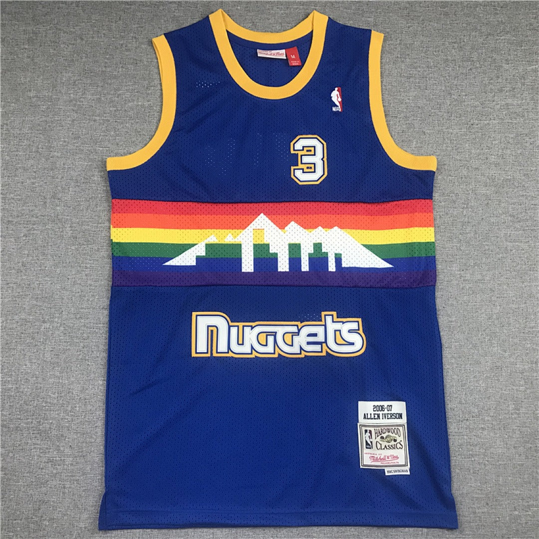 Allen Iverson #3 Denver Nuggets NBA Retro Jersey