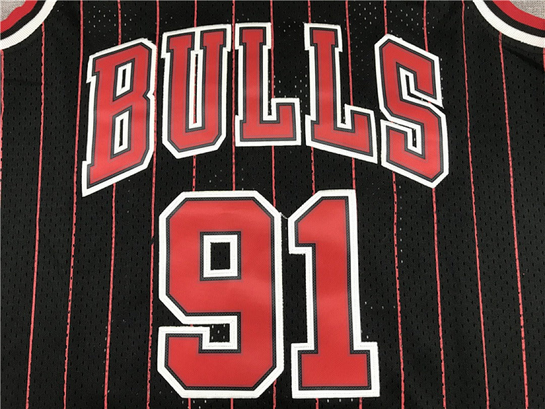 1995–96 NBA Chicago Bulls #91 Rodman Retro Jersey