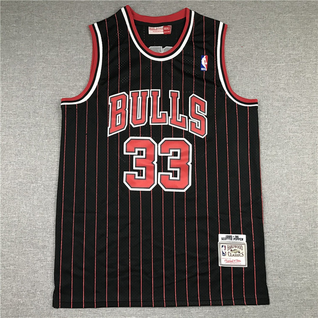 1995–96 NBA Chicago Bulls #33 Pippen Retro Jersey